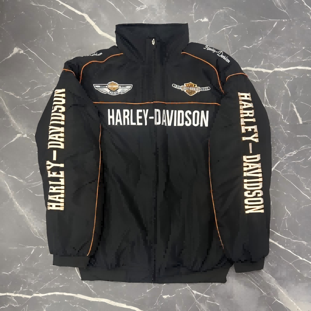 Cycling Gear Winter - Jaqueta Bordada Harley Davidson para Homens,