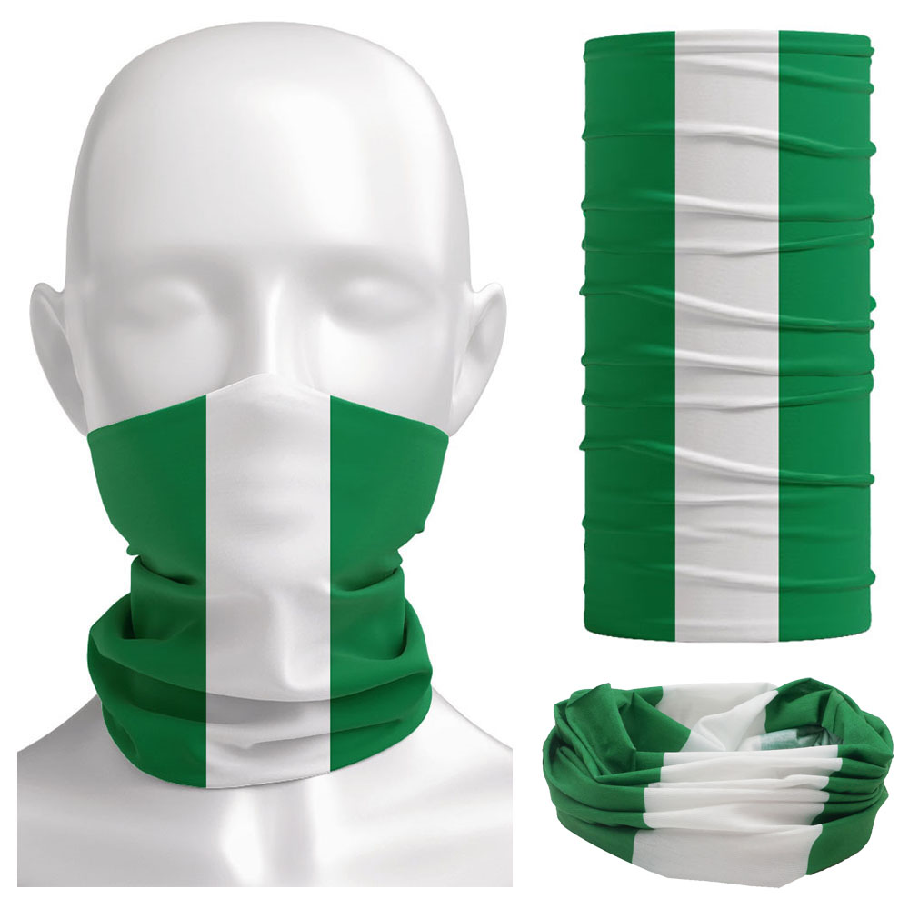 Cycling Gear Man - Bandanna da bandeira da Nigéria feminina