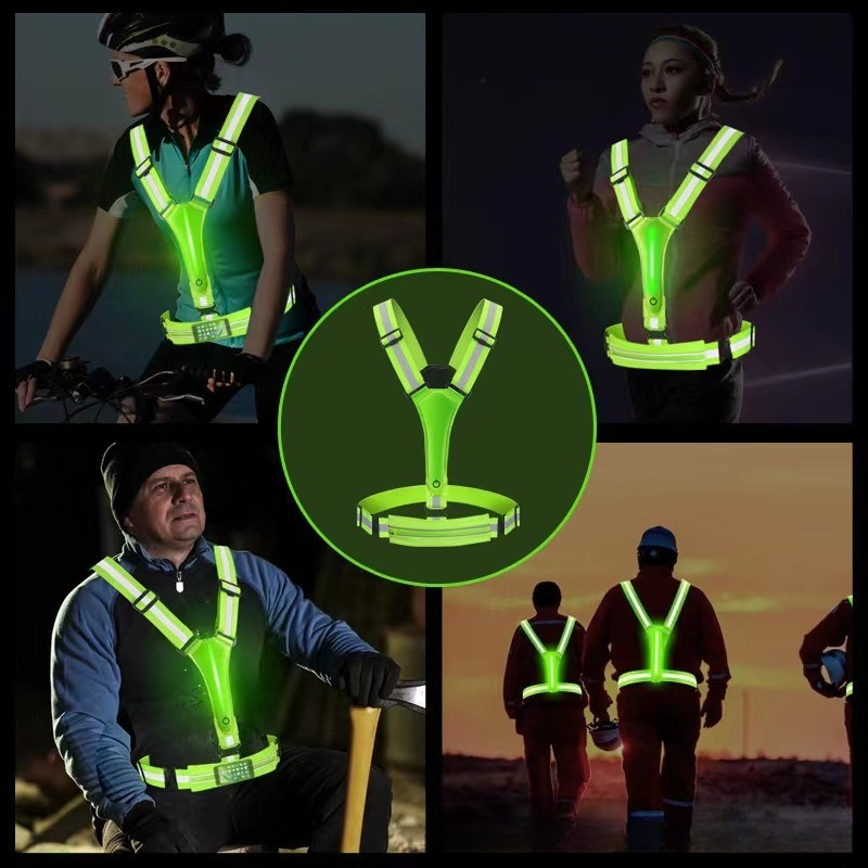 Colete Refletivo LED Luminoso  - Reflective Cycling Vest avaliação e preço