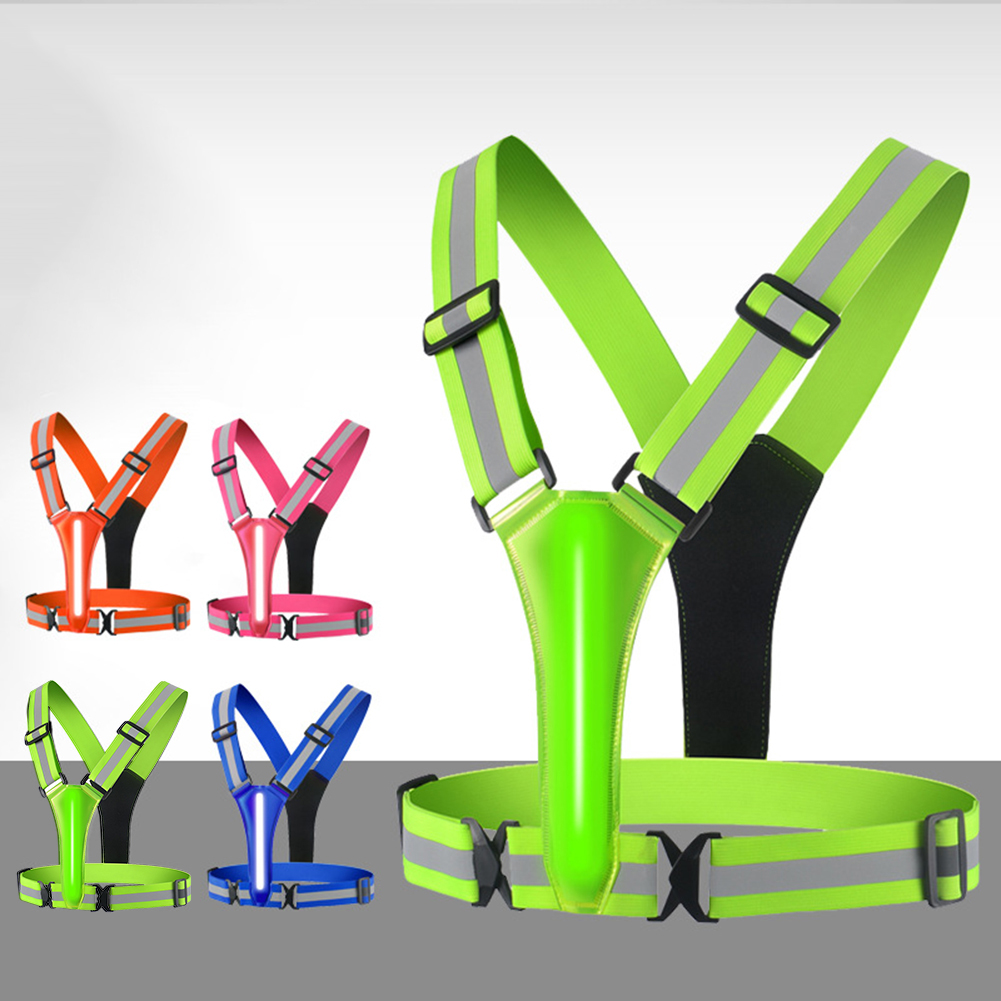 Colete LED Running com USB, Re - Reflective Cycling Vest avaliação e preço