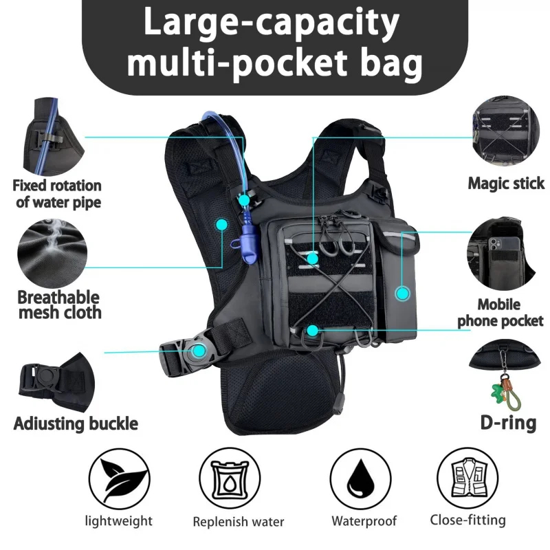 ​ Colete Tático de Alta Qualid - Reflective Cycling Vest avaliação e preço