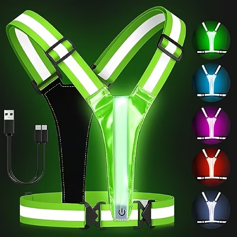 Colete Refletor Luminoso com F - Reflective Cycling Vest avaliação e preço