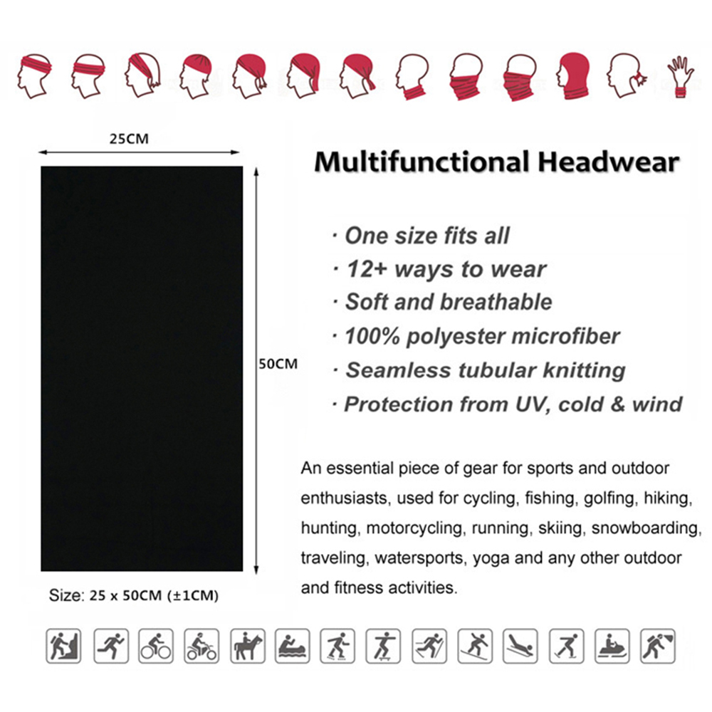 Bandanas de cor sólida sem cos - Cycling Gear Man avaliação e preço