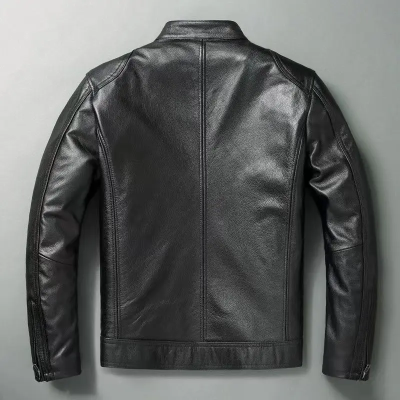 Jaqueta de couro genuína para  - Cycling Gear Winter avaliação e preço